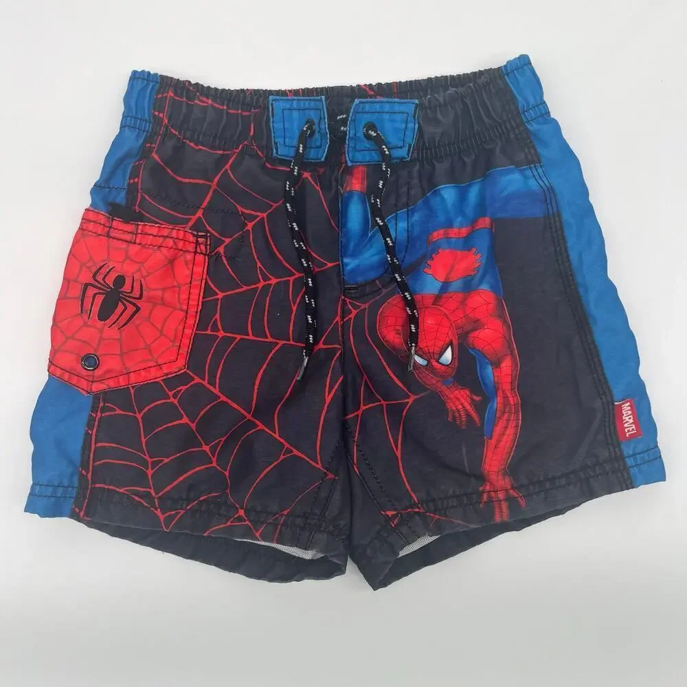 DISNEY MARVEL Spiderman Boy's Swim Trunks Size XXS 2